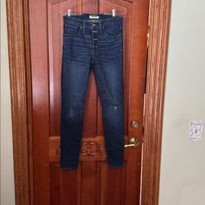 Madewell High Rise Dark Indigo Jeans